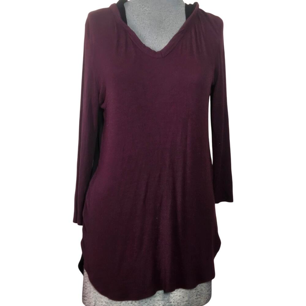 Karen by Karen Kane Stretch Hooded Top Size Small